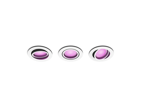 Philips Ambiente White and Color Hue Pack de 3 focos empotrables Centura PHILIPS BY SIGNIFY