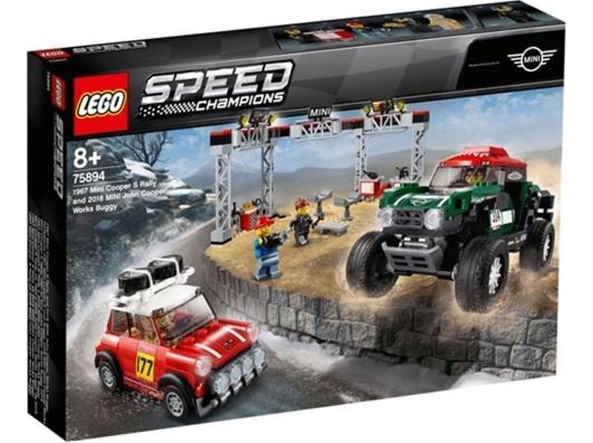 LEGO Speed Champions: Mini Cooper S Rally 1967 y MINI John Cooper Works Buggy 2018 - 75894 (Edad Mínima: 8 - 481 Piezas)