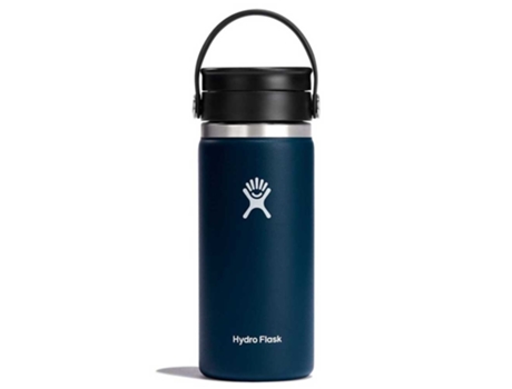 Tampa de Gole Flexível Larga Térmica 474Ml Azulhydro Flask