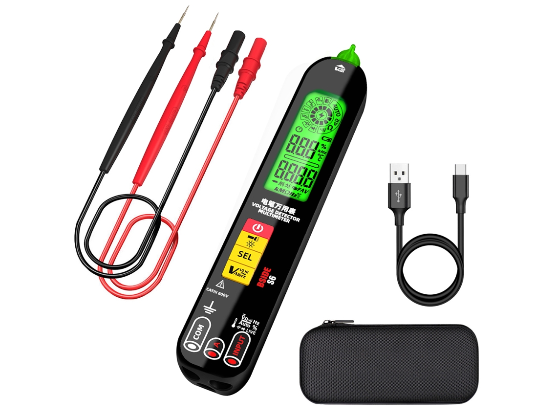 Multímetro Digital Profesional Bside S6 Con Detector De Voltaje Ncv True Rms