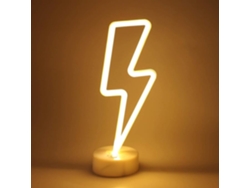 Luz Neón Led Decorativa, Usb/batería, Blanco Cálido
