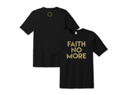 Camiseta Faith No More Gold Text ROCKINSTONE Unisex Adulto Más vendido Talla: L