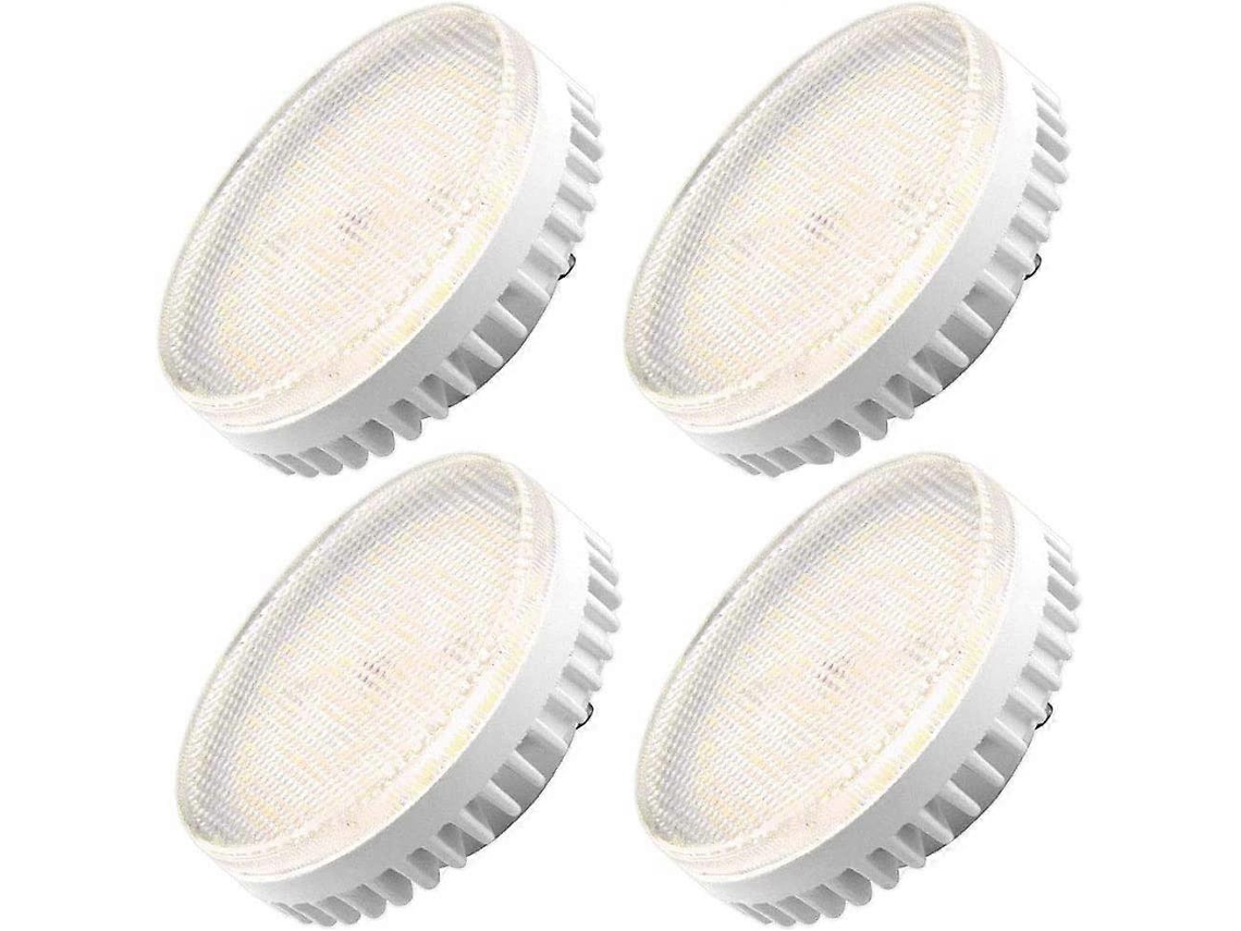 Lámpara LED Rebe GX53 de 9 W, aluminio fundido, luz blanca fría de 6000 K, bajo consumo, para armarios, vitrinas y alacenas.