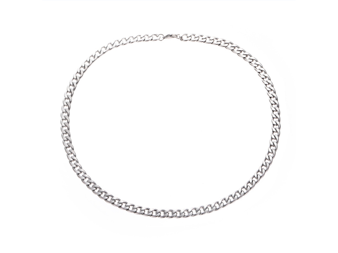 Collar de moda para hombre, cadena de collar, cadena para hombre, accesorios, acero de titanio, cadena de eslabones cubanos