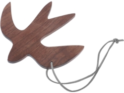 Adorno Pared Madera Forma Golondrina Fácil Colgar Limpiar Adornos Pájaros Jardín Ideales Decoración Hogar