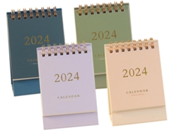 Calendarios De Escritorio Mensuales De 4 Piezas, Mini Calendarios Portátiles Con Tapa Abatible