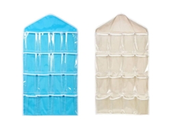 Juegos De Armarios De Tela Con 16 Bolsillos Transparentes, Almacenamiento Colgante Multifuncional.