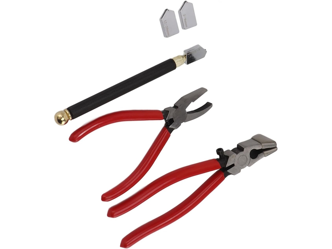 2 Alicates Rompevidrios Multiusos De 20 Mm, Juego Con Cuchillas Para Artistas