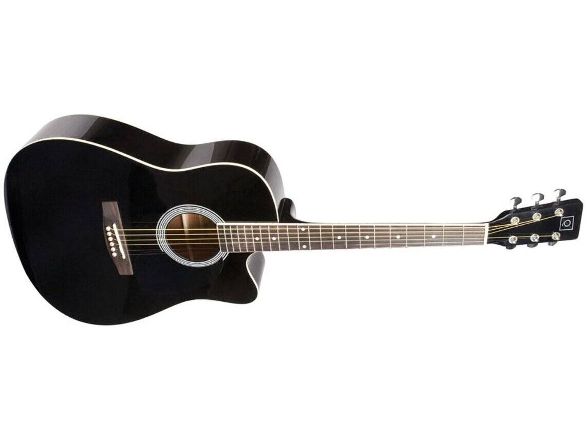 GUITARRA CLÁSSICA OQAN QGA-21C BK PRETA