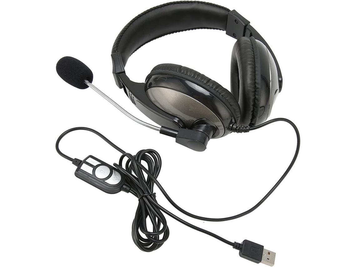 Auriculares Usb Para Juegos Con Micrófono, Control De Volumen Y Diseño Cómodo.