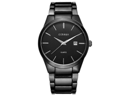 Reloj de cuarzo de acero resistente al agua Curren 8106 con calendario de negocios de moda Hengrongshen