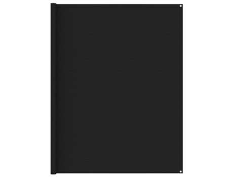 vidaXL Alfombra para tienda de campaña negro 250x550 cm