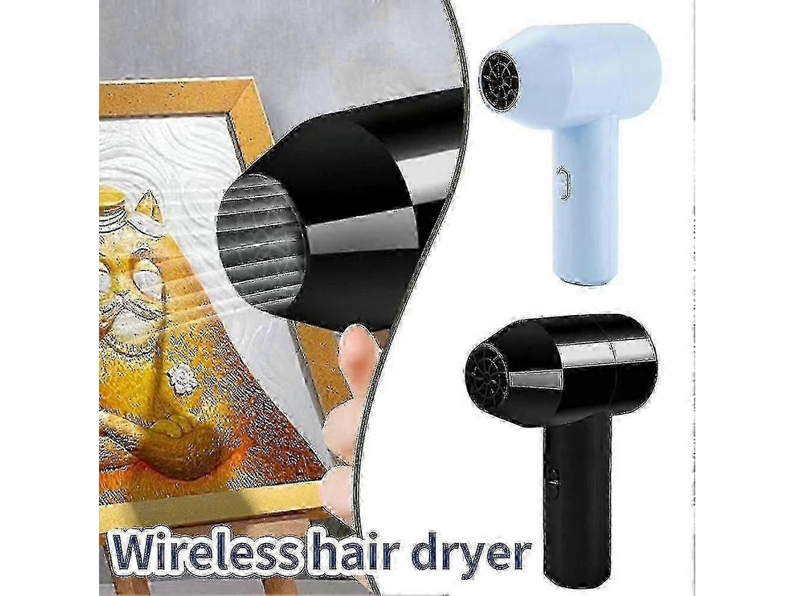 Mini Secador De Cabelo Sem Fio 2025, Secador De Cabelo Com Íons Negativos, Secador De Cabelo Pequeno Para Uso Doméstico