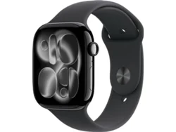  APPLE Watch Series 11 GPS 46 mm Negro Azabache Aluminio con Correa Deportiva Negro (Tamaño S/M)