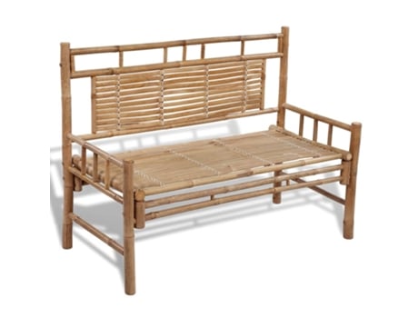 MAISON EXCLUSIVE Banco de jardín 120 cm bambú