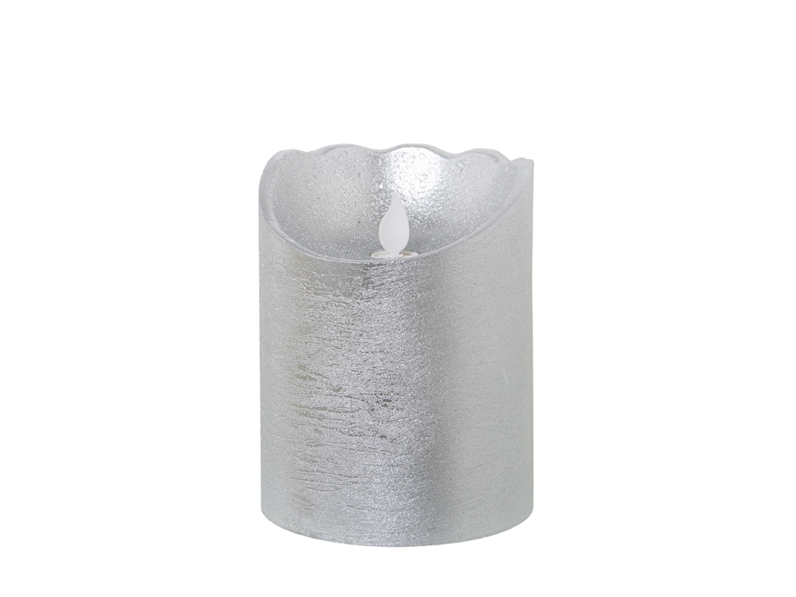Set 4 Velas DRW Plateado (10x12,5 cm)