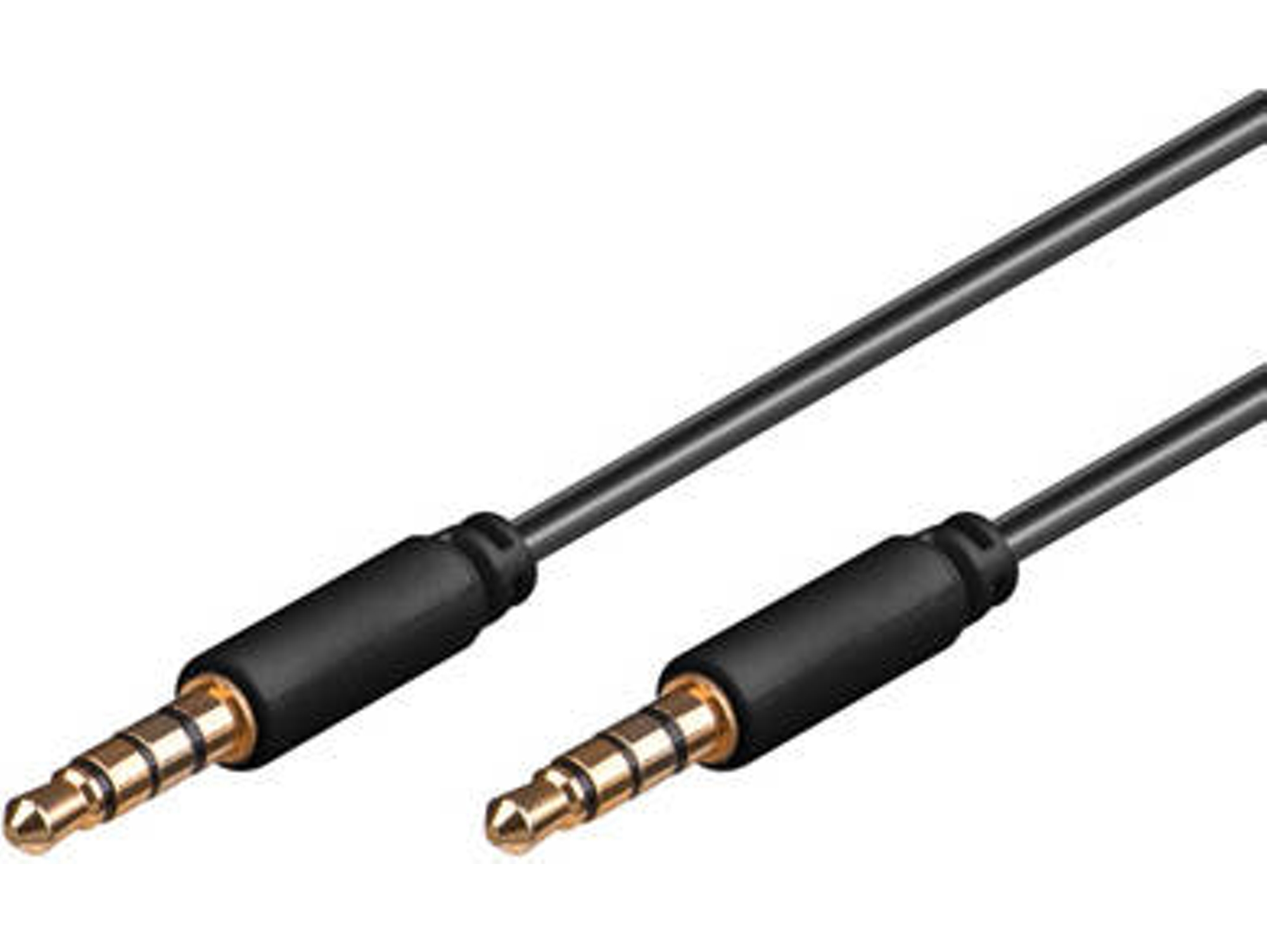 Cable de Audio GOOBAY (2 m - Negro)