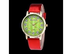 Reloj Hombre Coreano Zhoulianfa F-390 Cuero De Patrón De Cocodrilo Rojo Cuarzo