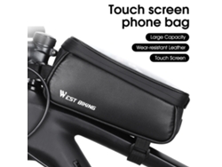 Bolsa Para Bicicleta De 1 Litro Con Pantalla Táctil Para Teléfono Móvil, Bolsa Para Cuadro Con Doble Cremallera, Accesorios Para Bicicleta De Carretera.