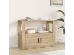 Aparador Madera Contrachapada Color Roble Sonoma 80x30x60 Cm