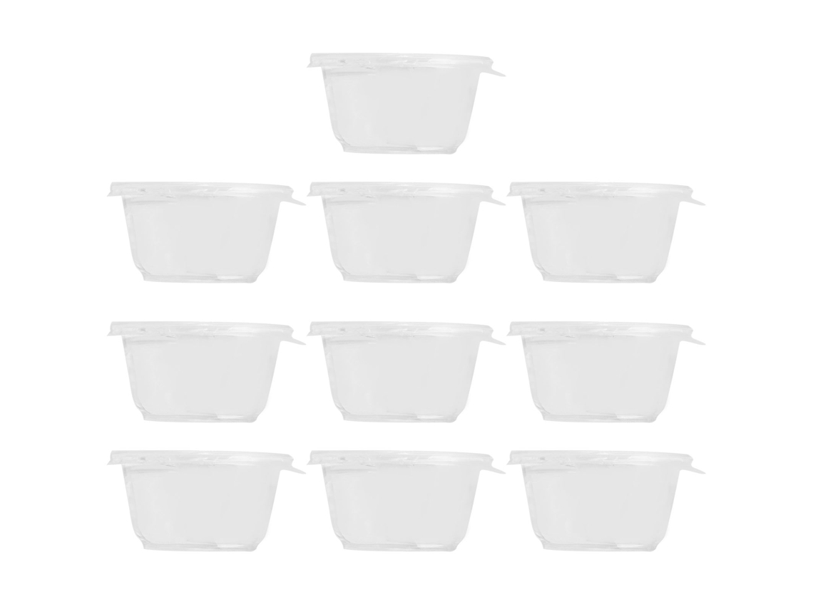 Bol De Plástico De Gran Capacidad Con Tapa Para Hielo En Polvo, Ideal Para Postres, Fiestas Y Puestos Al Aire Libre.