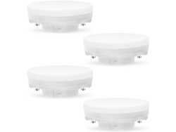 Bombilla Led Gx53 7w 3000k Blanco Cálido 560lm 120°, 4 Unidades, Reemplaza A La Halógena De 50w