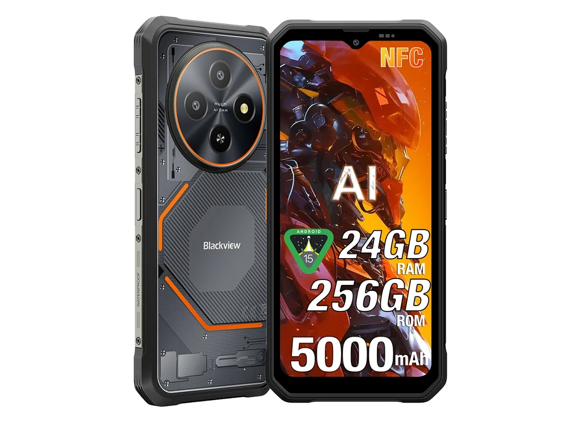 Smartphone Blackview Fort 2 (6.56'' - 24 Gb - 256 Gb - Negro)