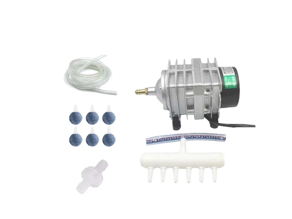 Compresores de aire para acuarios, bomba electromagnética de 220 V, aireación de 70 l/min, accesorios 318 45 W OEM