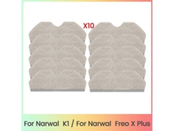 10pcs Mop Pads Replacement For K1 Freo X Plus Robot Vacuum Cleaner Washable Reusable Microfiber M
