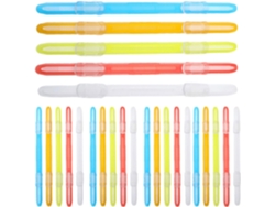 Paquete De 100 Clips De Plástico Con 2 Agujeros Para Sujetapapeles De Hojas Sueltas.