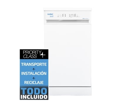Lavavajillas 45 cm SAUBER SERIE 1-DW453W V e 10 cubiertos blanco