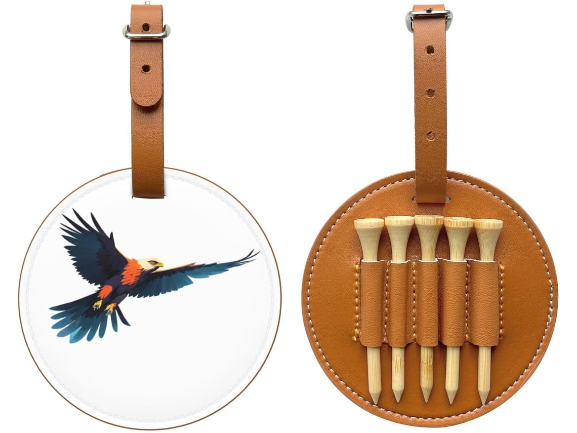 Bolsa para Guardar Tees de Golfe Summit Hawk Silhouette, Preta Fácil de Transportar e Mais Eficiente para Jo