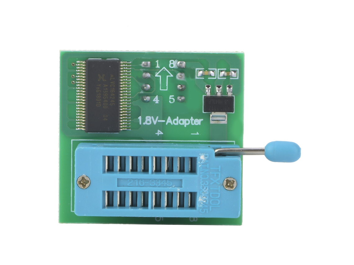 Adaptador 1.8V para SPI Flash SOP8 DIP8 W25 Mx25, placa-mãe de telefone