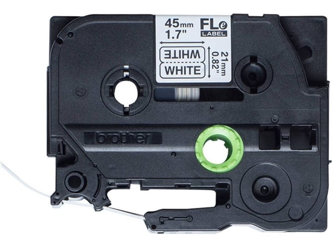 Cinta Laminada BROTHER FLe-2511 Negro sobre Blanco