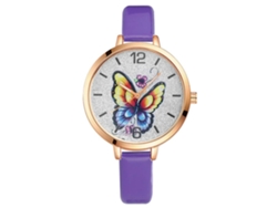 Reloj De Pulsera Analógico De Cuarzo Con Correa De Pu Con Textura De Cocodrilo Para Hombre Y Mujer (negro)