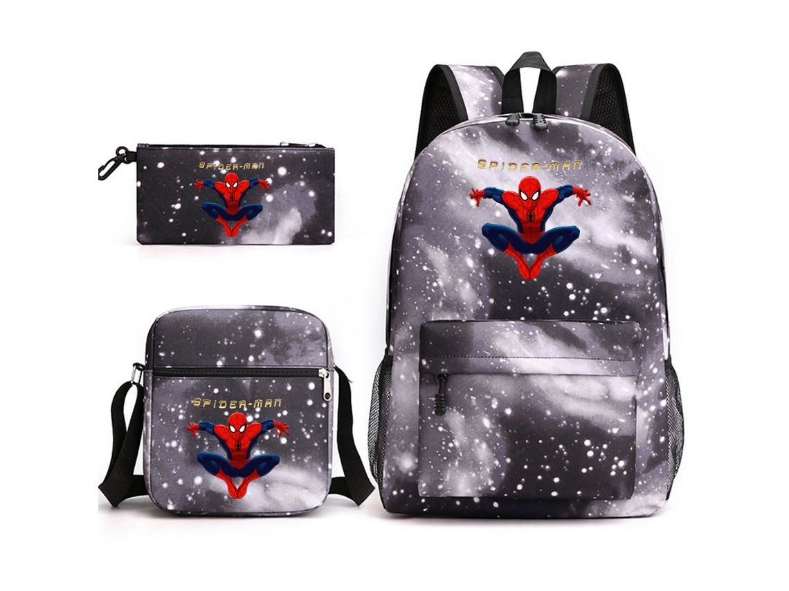 Mochila Escolar De Spider-man (3 Piezas). Un Producto Educativo Y Resistente, Perfecto Para Niños, Que Ofrece Experiencias Tanto Educativas
