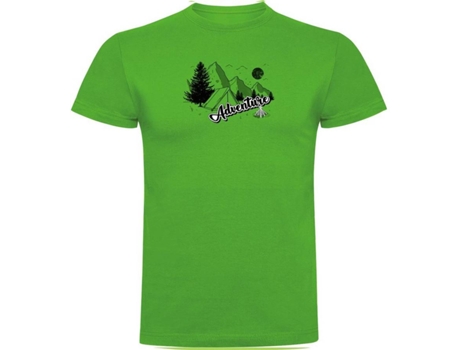 Camiseta de Hombre KRUSKIS Adventure Montaña Verde (M)