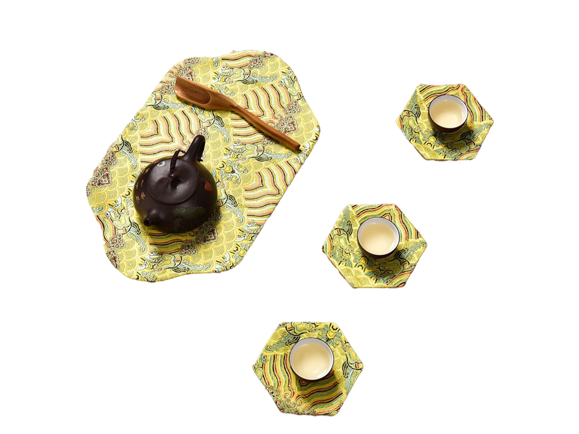 Toallas de cocina de estilo chino, toallas de té Gongfu, accesorio para bandeja de té TRUYUETY