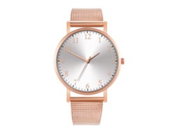 Reloj De Moda Para Hombre Y Mujer Con Correa De Malla, Esfera Redonda Y Movimiento De Cuarzo (6)