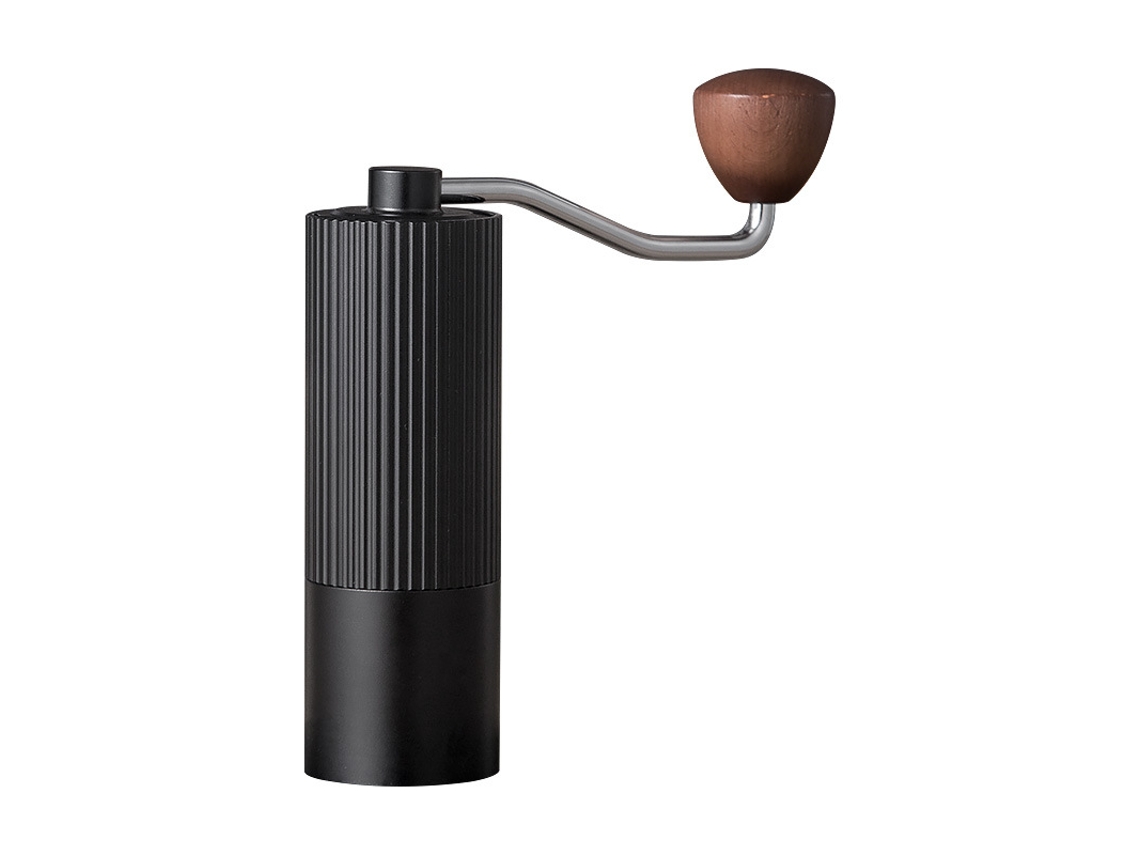 Molinillo de café manual de acero inoxidable para granos, núcleo CNC, Sfushos (negro, 7 dientes)