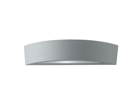 Aplique de exterior TUCSON en aluminio plata 9,6x7,5x36 IP44