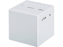 Radio Despertador SONY ICF-C1W (Blanco - Digital - AM/FM - Batería - Alarma Doble - Función Snooze)