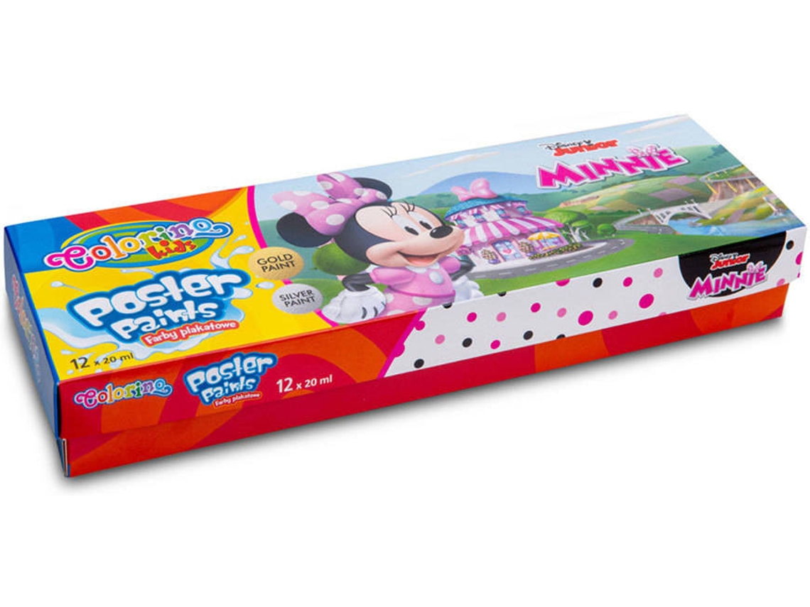Caja 12 Colores Pintura COLORINO Disney Minnie