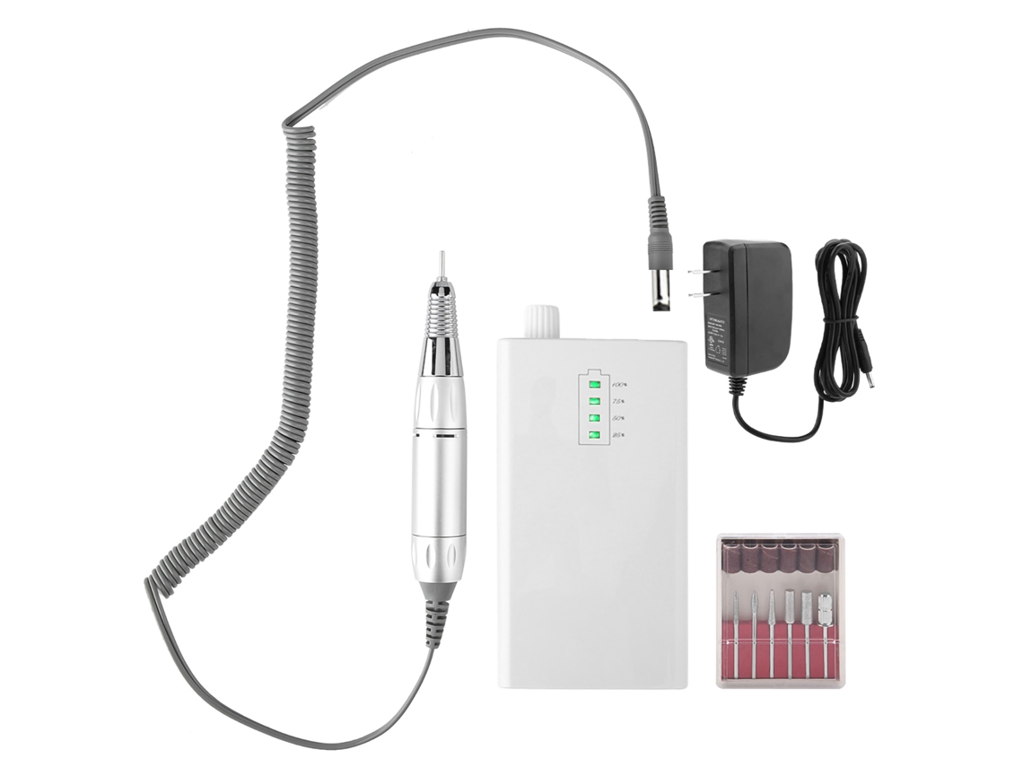 Rebe - Lixadeira Elétrica Portátil Recarregável para Unhas, 30.000 RPM, para Manicure e Pedicure sem Fio