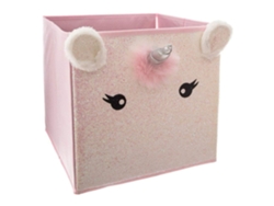 Well Home - Caja de almacenamiento infantil con diseño de unicornio