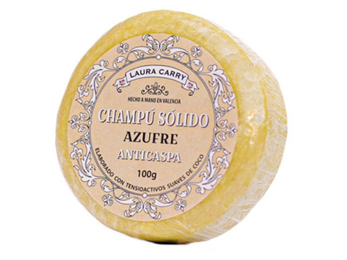 Champú anticaspa con azufre y cera de abejas pura 100 gr Laura Carry