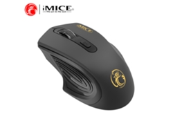 (negro) Ratón Silencioso Inalámbrico Usb De 2,4 G, 3 Velocidades Ajustables