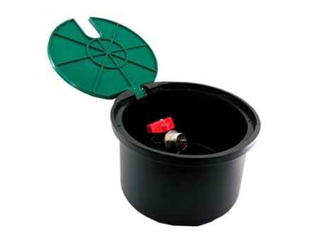 Arqueta de Riego Circular Con Hidrante Metálico Rosca Macho 3/4 RIEGOPRO