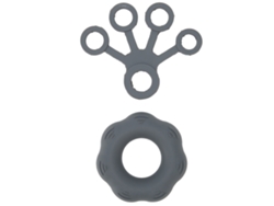 Ejercitador De Mano Portátil Y Flexible De Silicona Para Fortalecer El Agarre En Dedos De Personas Mayores, Gris Oscuro