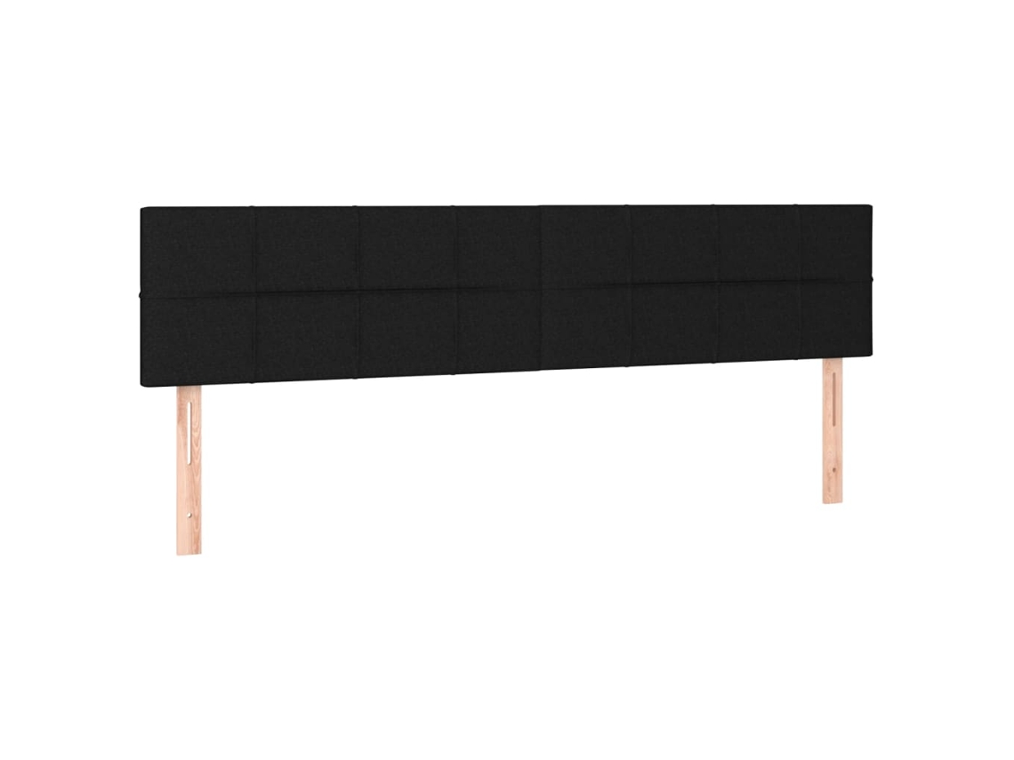 Maison Exclusive - Cabeceros 2 Unidades De Tela Negro 80x5x78/88 Cm